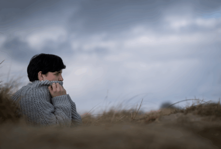 Sarina Dierkes am Strand