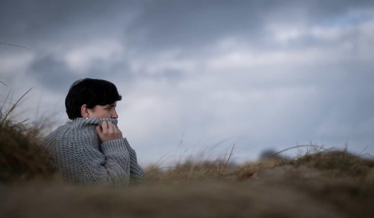 Sarina Dierkes am Strand